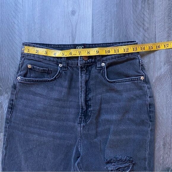 Urban Outfitters BDG Jeans High Rise Flare Black Distressed 28 - Picture 7 of 12